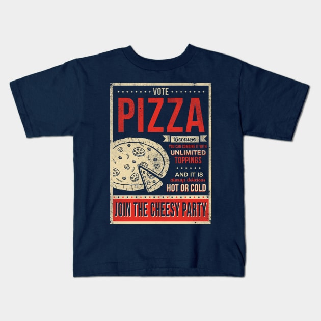 Cheesy Party Kids T-Shirt by paulagarcia